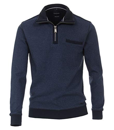 Casa Moda Herren Sweat- Troyer mit Zip rot - L von CASAMODA