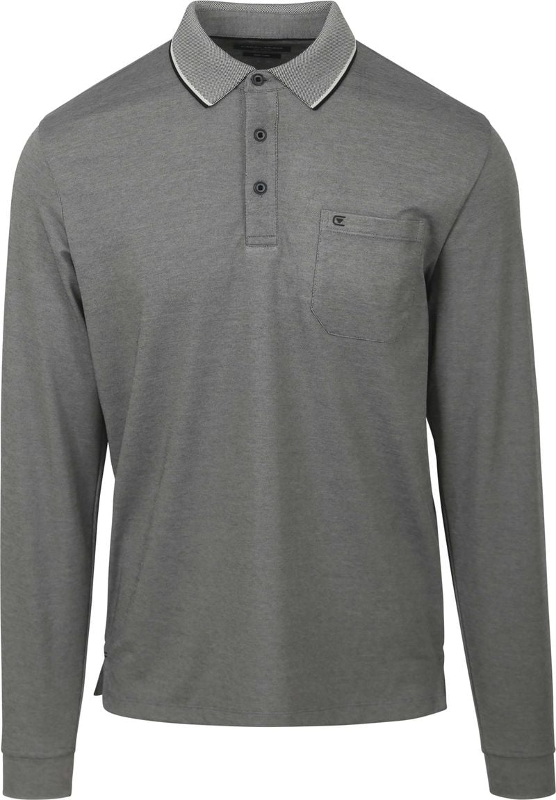 Casa Moda Long Sleeve Poloshirt Grau - Größe 5XL von Casa Moda