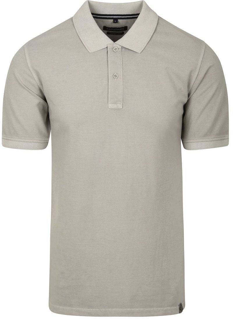 Casa Moda Polo Piqué Garment Dye Grau - Größe M von Casa Moda