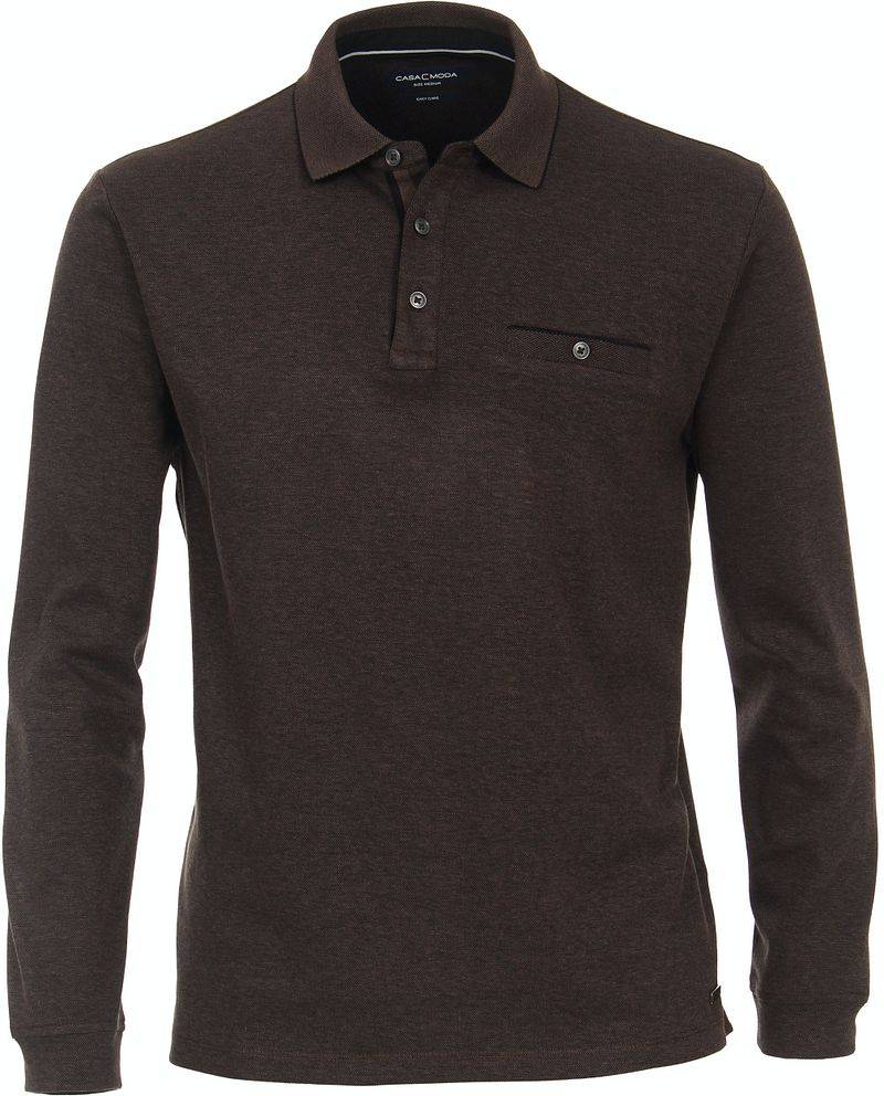 Casa Moda Poloshirt LS Braun - Größe L von Casa Moda