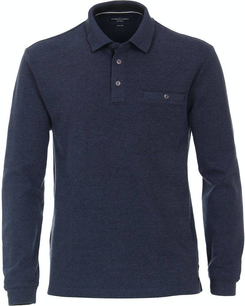 Casa Moda Poloshirt LS Dunkelblau - Größe 5XL von Casa Moda