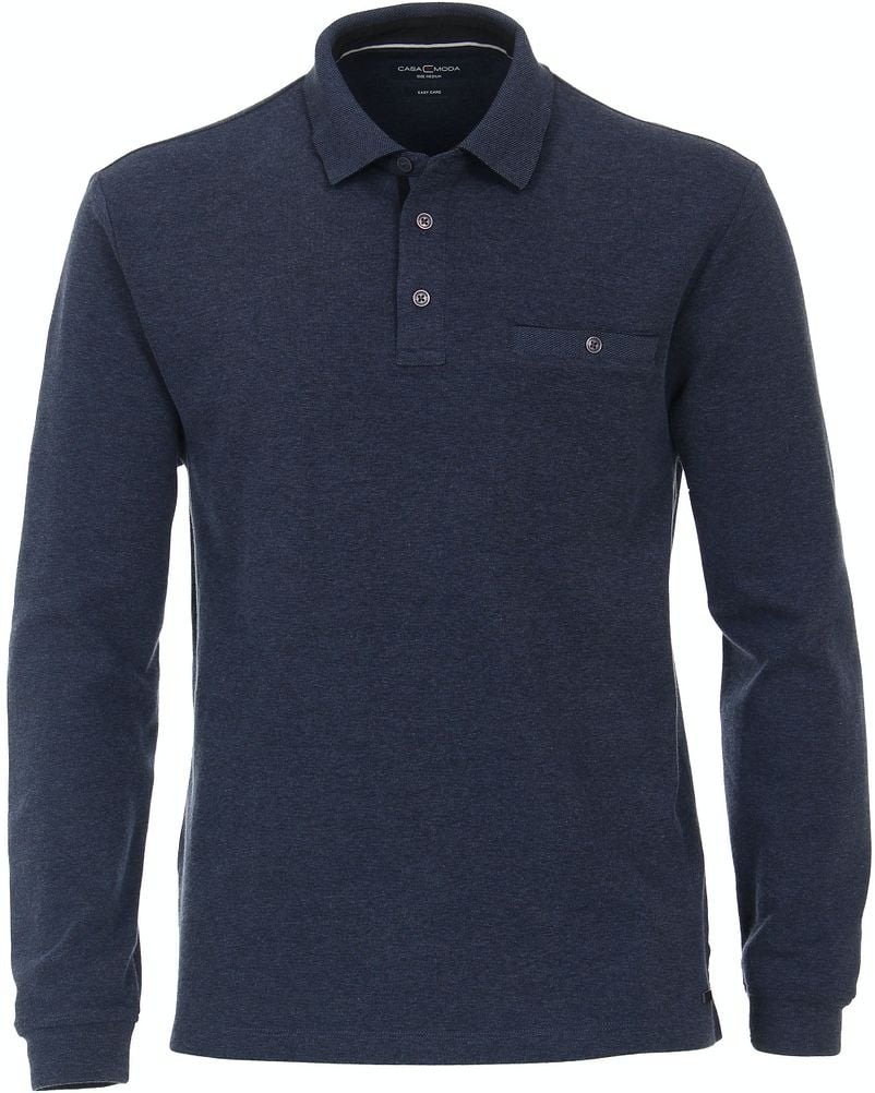 Casa Moda Poloshirt LS Dunkelblau - Größe L von Casa Moda