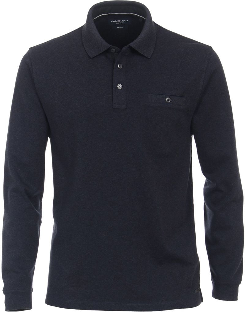 Casa Moda Poloshirt LS Navy Blau - Größe L von Casa Moda