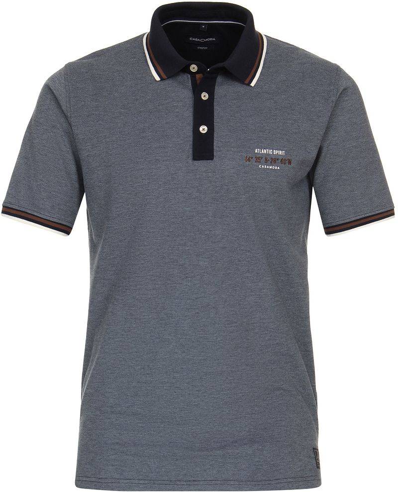 Casa Moda Poloshirt Logo Navy - Größe L von Casa Moda
