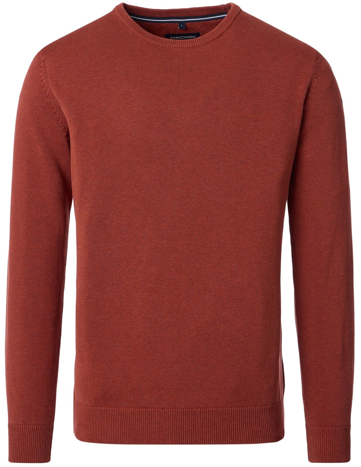 Casa Moda - Pullover - Rundhals Ausschnitt - rotorange von Casa Moda