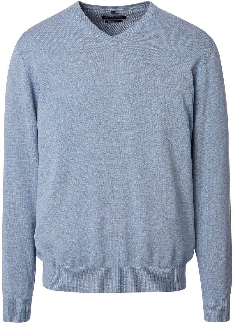 Casa Moda Pullover V-Ausschnitt Hellblau - Größe 4XL von Casa Moda