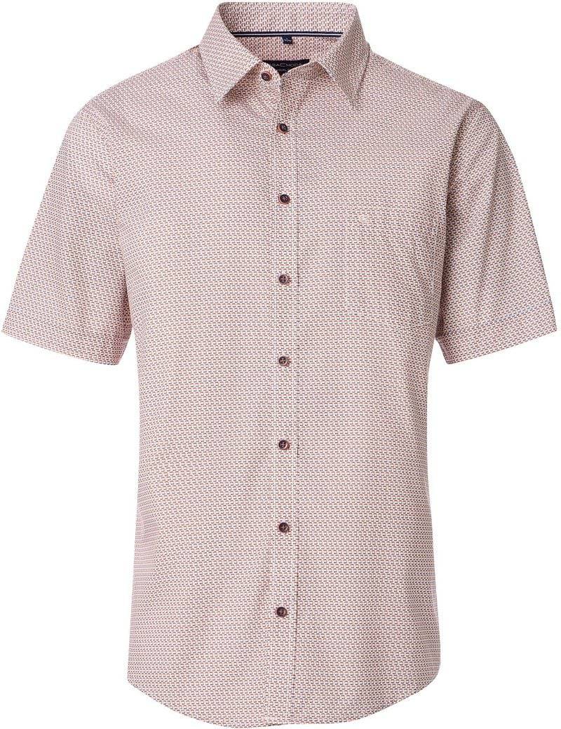Casa Moda Short Sleeve Freizeithemd Druck Orange - Größe 4XL von Casa Moda