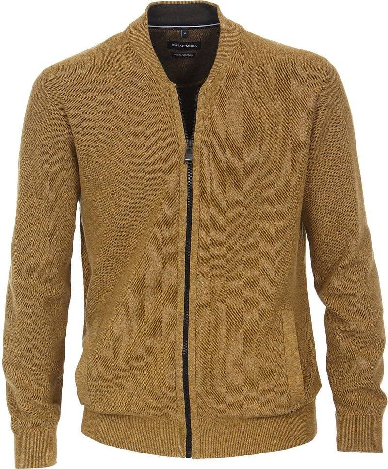 Casa Moda Strickjacke Melange Gelb - Größe 3XL von Casa Moda