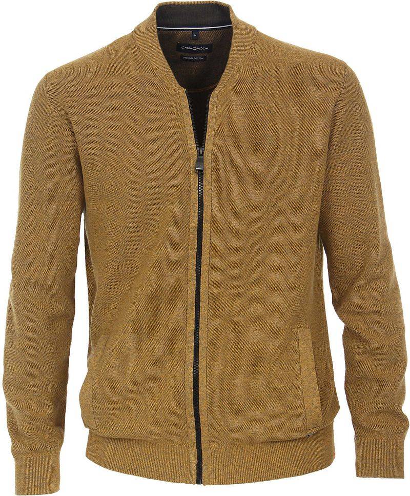 Casa Moda Strickjacke Melange Gelb - Größe XXL von Casa Moda