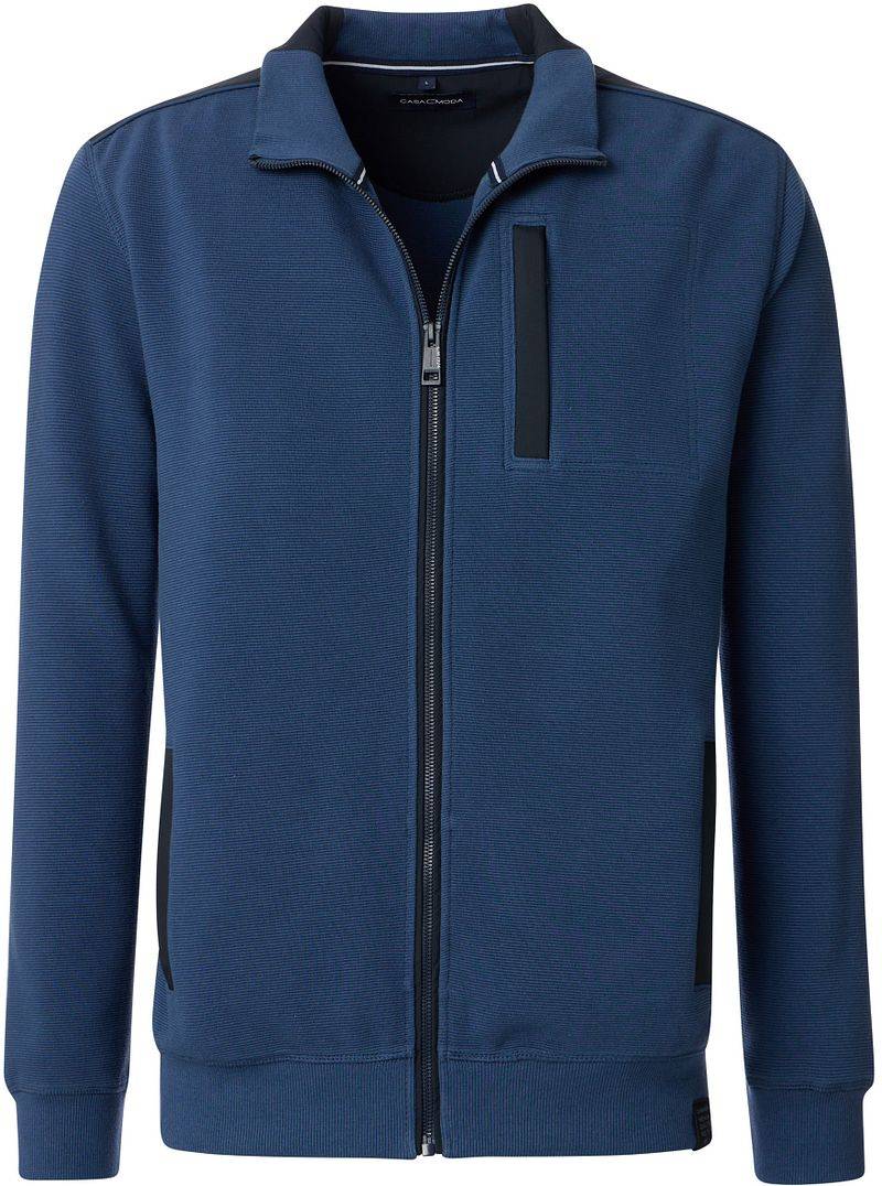 Casa Moda Strickjacke Zip Dark Indigo - Größe XXL von Casa Moda
