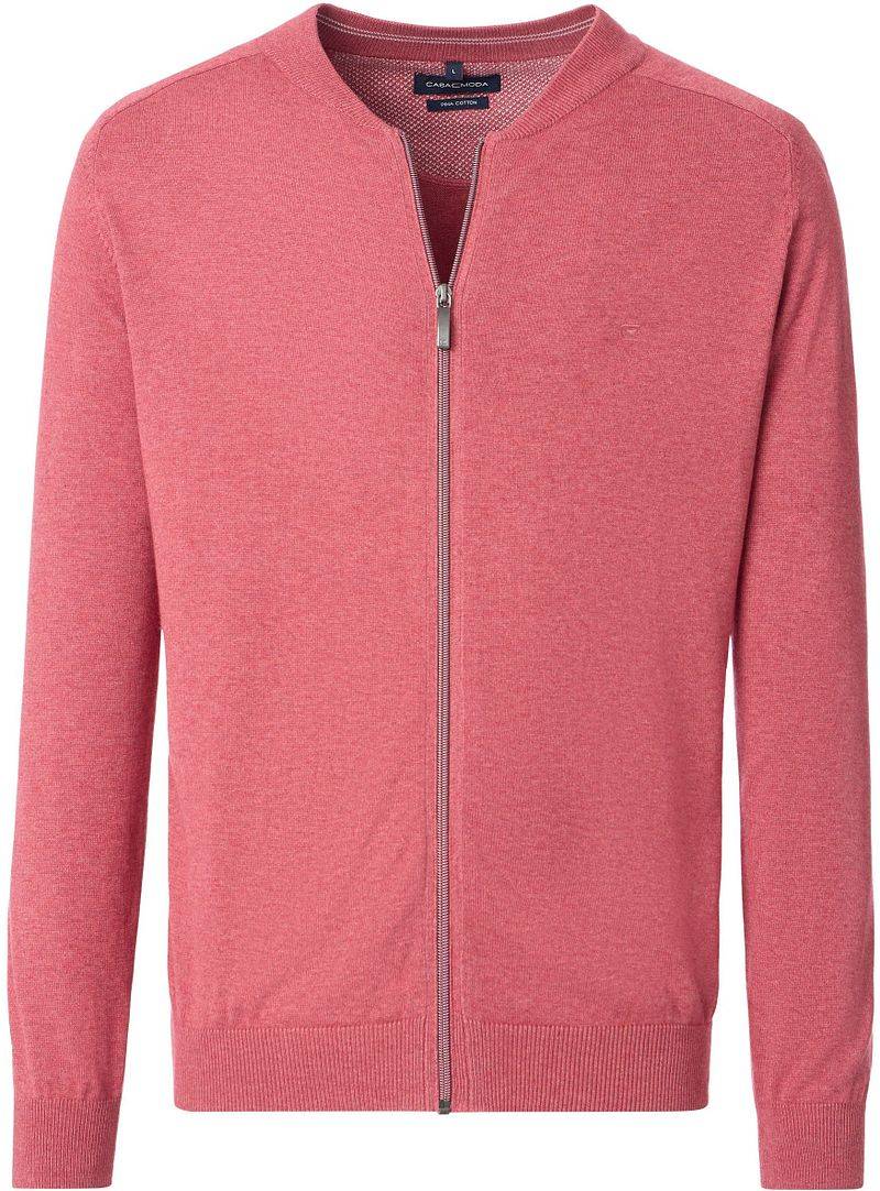 Casa Moda Strickjacke Zip Fresh Brick - Größe XXL von Casa Moda