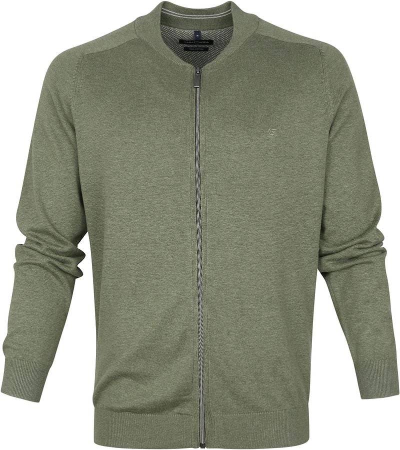 Casa Moda Strickjacke Zip Grün - Größe XXL von Casa Moda