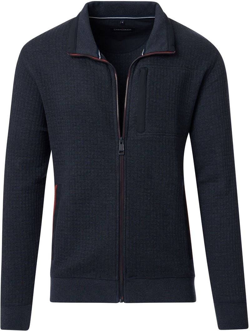 Casa Moda Strickjacke Zip Navy - Größe 3XL von Casa Moda