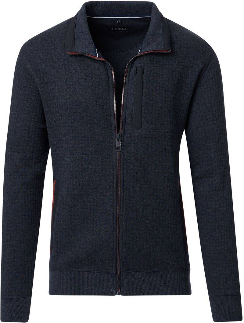 Casa Moda Strickjacke Zip Navy - Größe M von Casa Moda