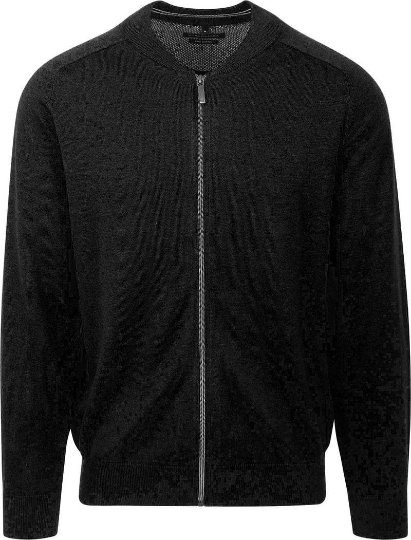 Casa Moda Strickjacke Zip Schwarz - Größe 5XL von Casa Moda