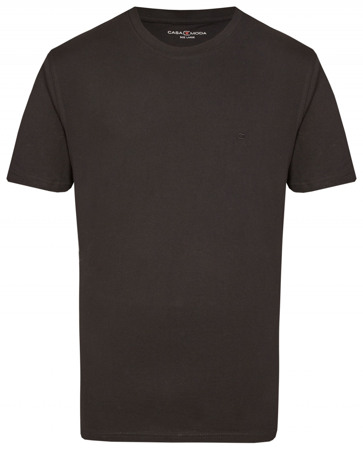 Casa Moda - T-Shirt Doppelpack - Rundhals - schwarz von Casa Moda