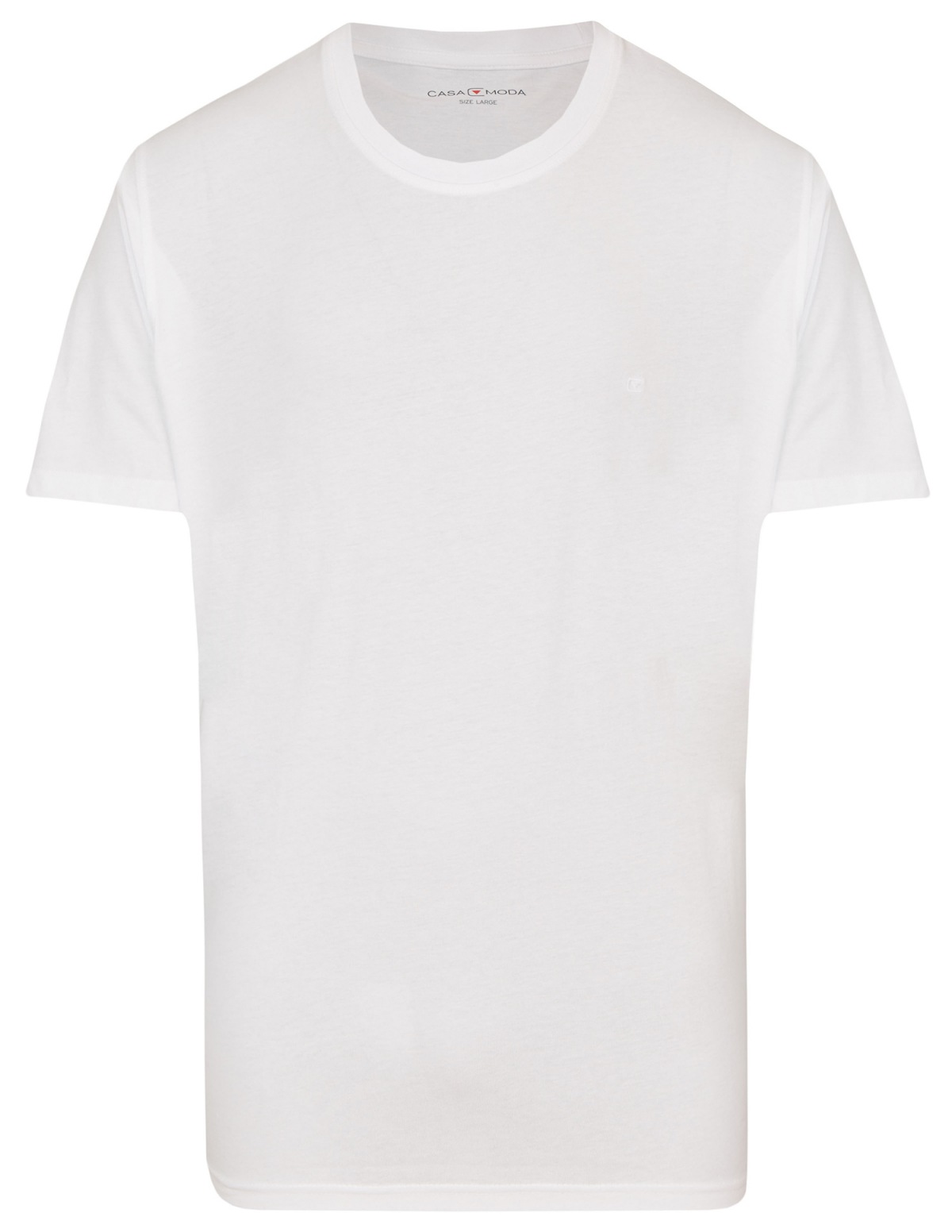 Casa Moda - T-Shirt Doppelpack - Rundhals - weiß von Casa Moda