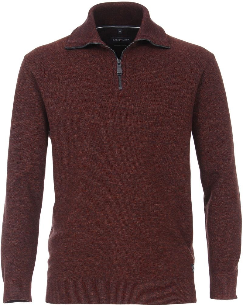 Casa Moda Zip Pullover Bordeaux - Größe XL von Casa Moda