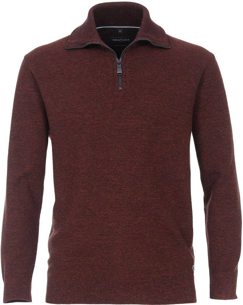 Casa Moda Zip Pullover Bordeaux - Größe XXL von Casa Moda