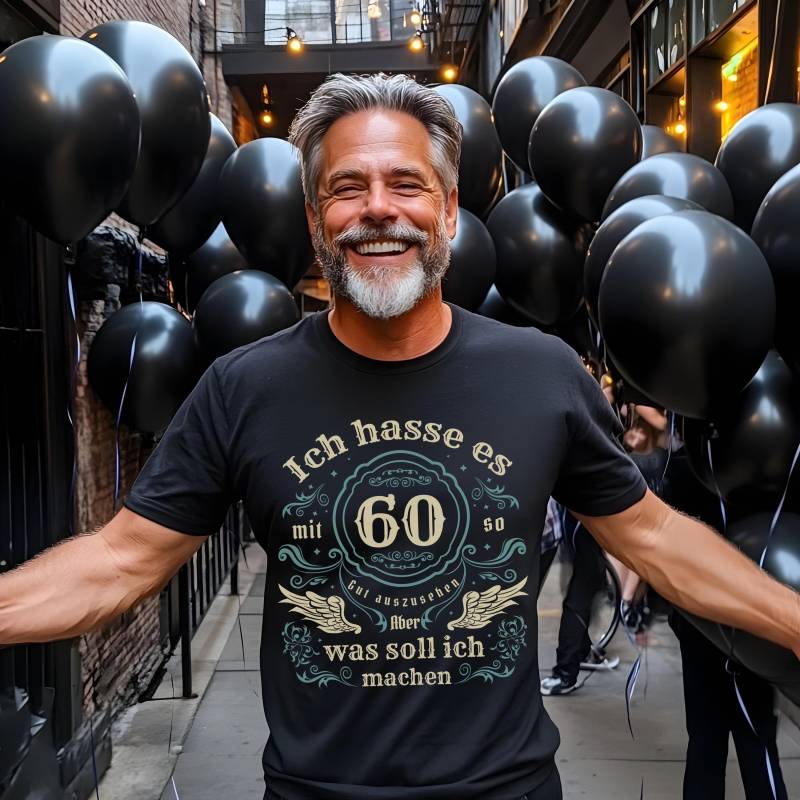 60. Geburtstags Geschenk T-Shirt "Ich Hasse Es, Mit 60 So Gut Auszusehen' | Perfektes Geburtstag Weihnachten Mann Frau Papa Mama von CasaCorleone