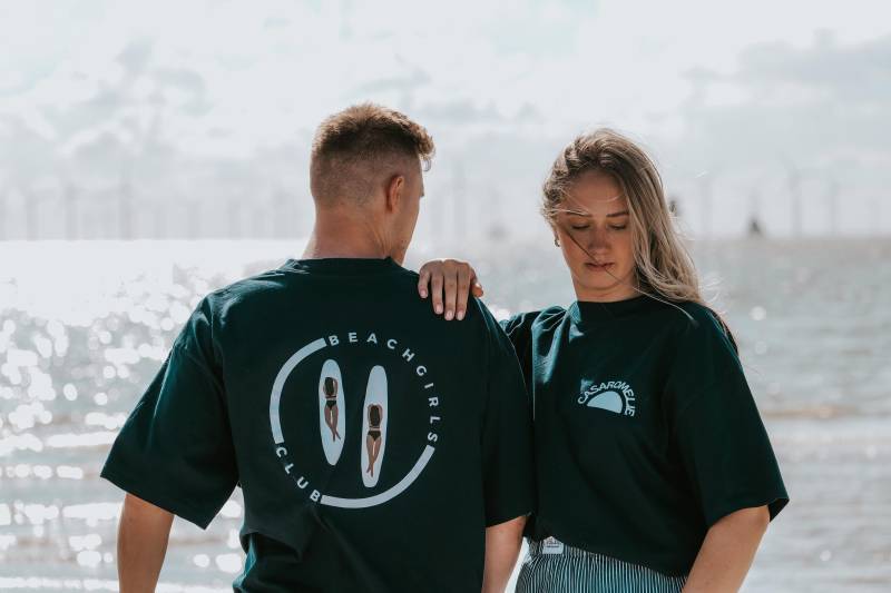 Oversized Shirt Beachgirls Club, Surf, Beach, Strand von CasaRomelie