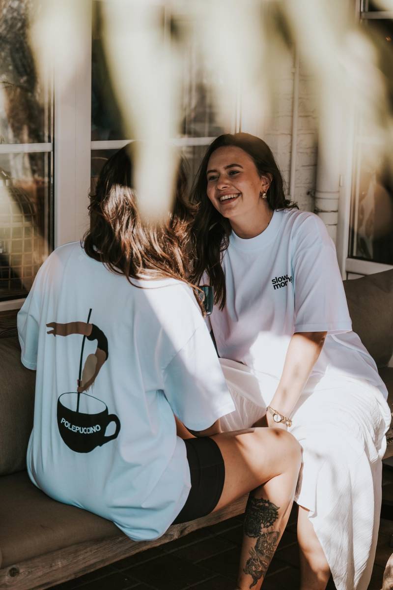 Oversized Shirt Polepuccinio/Slow Mornings, Poledance & Kaffee Oversized Shirt Polepuccinio/Slow Mornings, Poledance & Kaffee von CasaRomelie