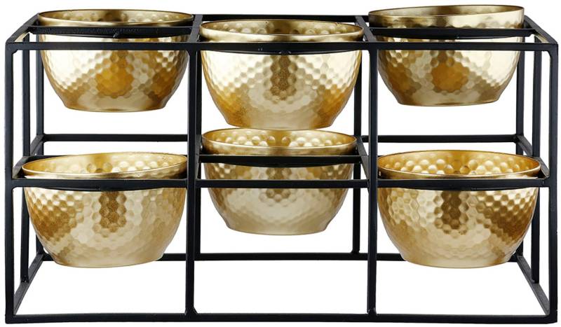 Casablanca by Gilde Teelichthalter "6er Teelichtleuchter Frame, H.14 cm" von Casablanca By Gilde