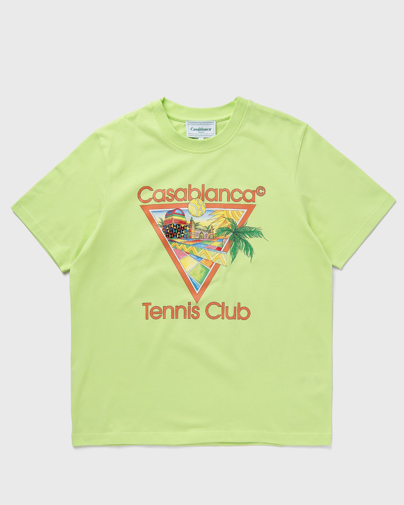 Casablanca AFRO CUBISM TENNIS CLUB PRINTED T-SHIRT men Shortsleeves green in Größe:XL von Casablanca