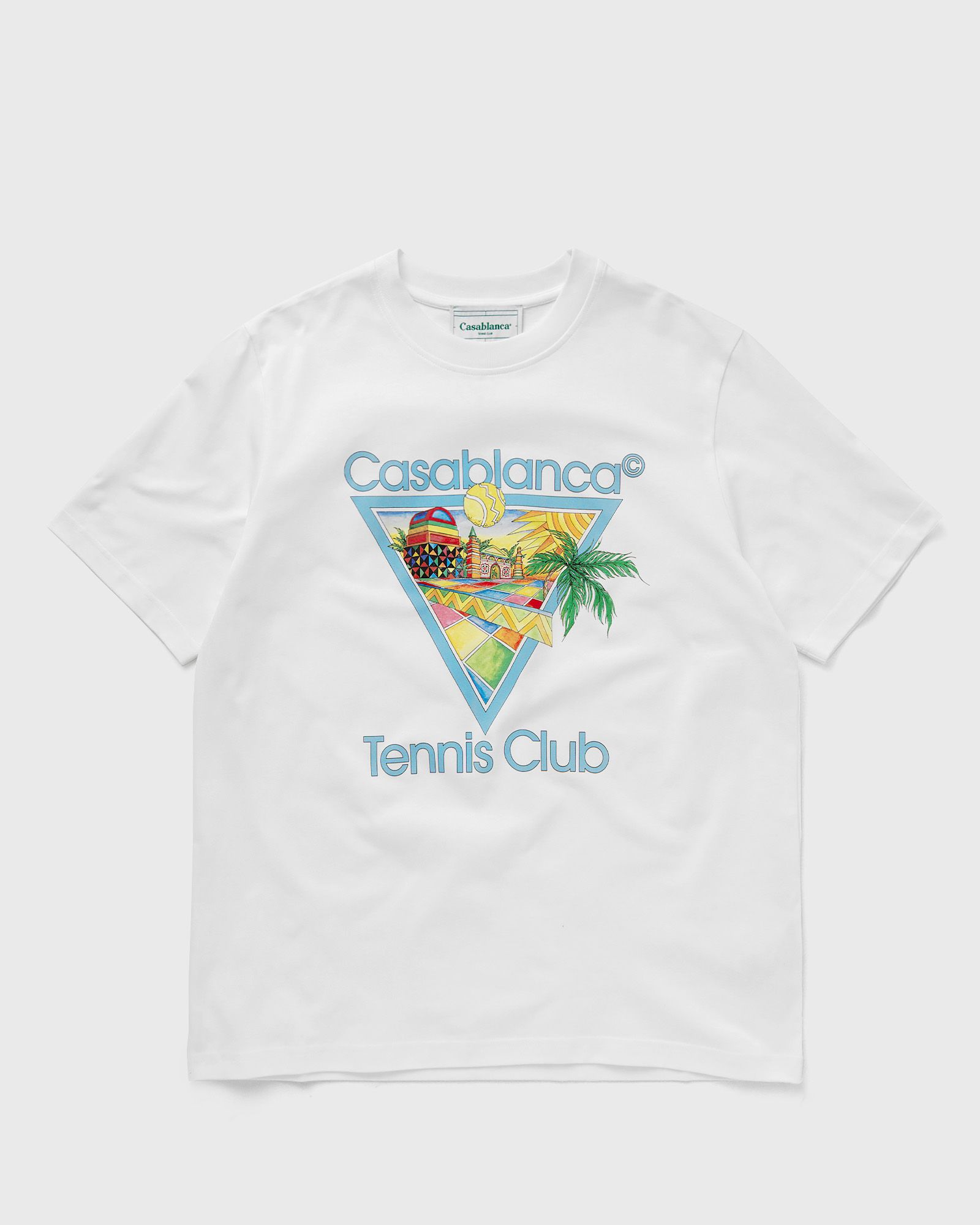 Casablanca AFRO CUBISM TENNIS CLUB PRINTED T-SHIRT men Shortsleeves white in Größe:3XL von Casablanca