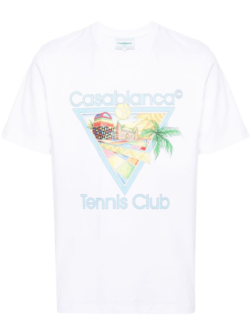 Casablanca Afro Cubism Tennis Club T-Shirt - Weiß von Casablanca