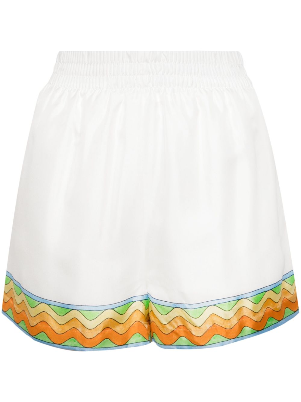 Casablanca Afro Cubism Tennis Club Shorts - Weiß von Casablanca