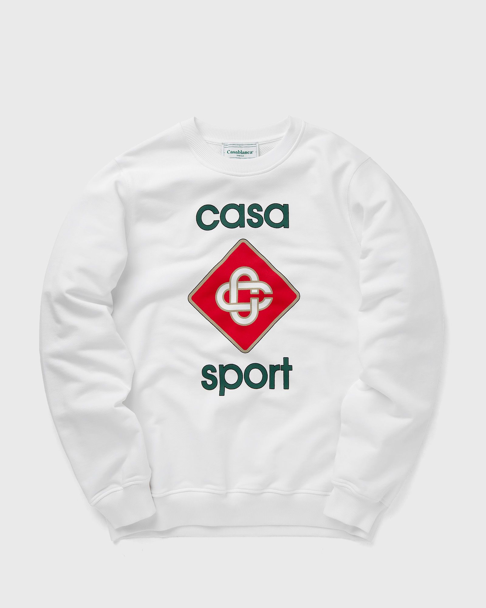 Casablanca CASA SPORT ICON SCREEN PRINTED SWEATSHIRT men Sweatshirts white in Größe:S von Casablanca