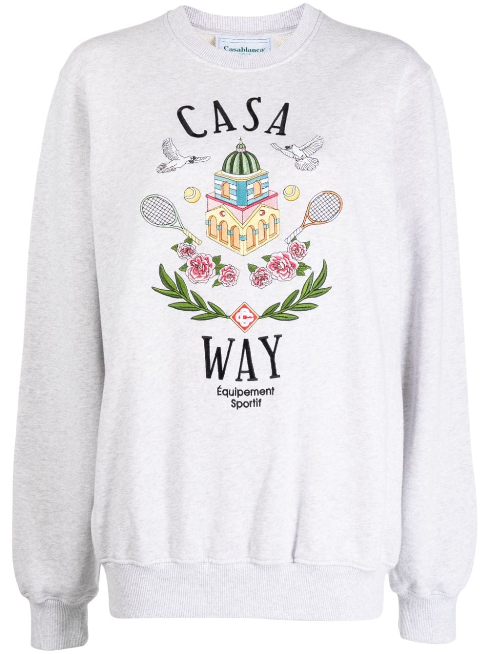 Casablanca "Sweatshirt mit ""Casa Way""-Stickerei" - Grau von Casablanca