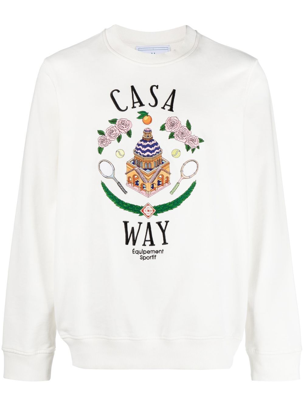 Casablanca Sweatshirt mit "Casa Way"-Stickerei - Weiß von Casablanca