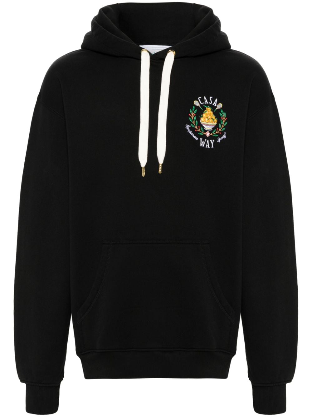 Casablanca Hoodie mit Equipment Sportif-Stickerei - Schwarz von Casablanca