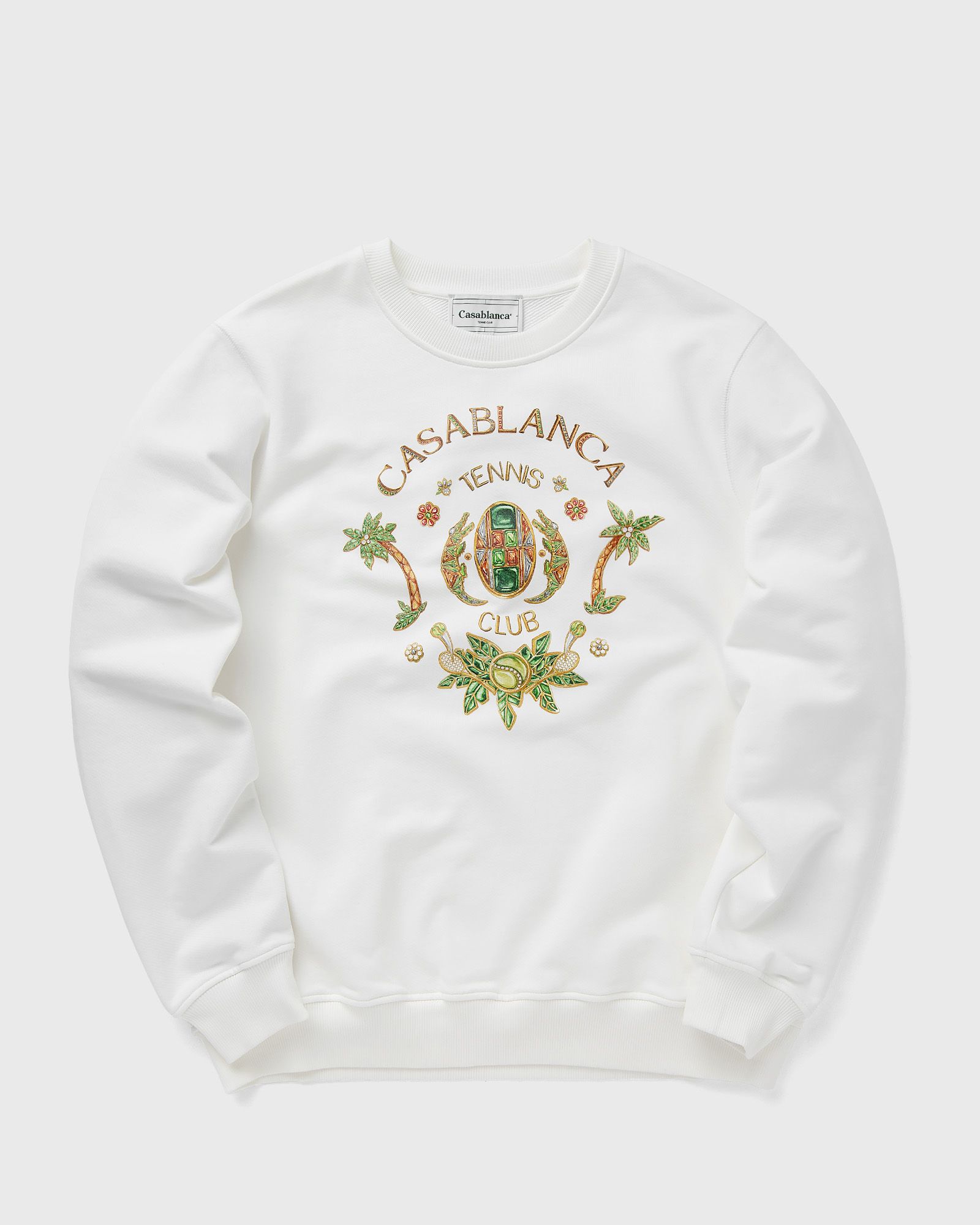 Casablanca JOYAUX D'AFRIQUE TENNIS CLUB PRINTED SWEATSHIRT men Sweatshirts white in Größe:XL von Casablanca