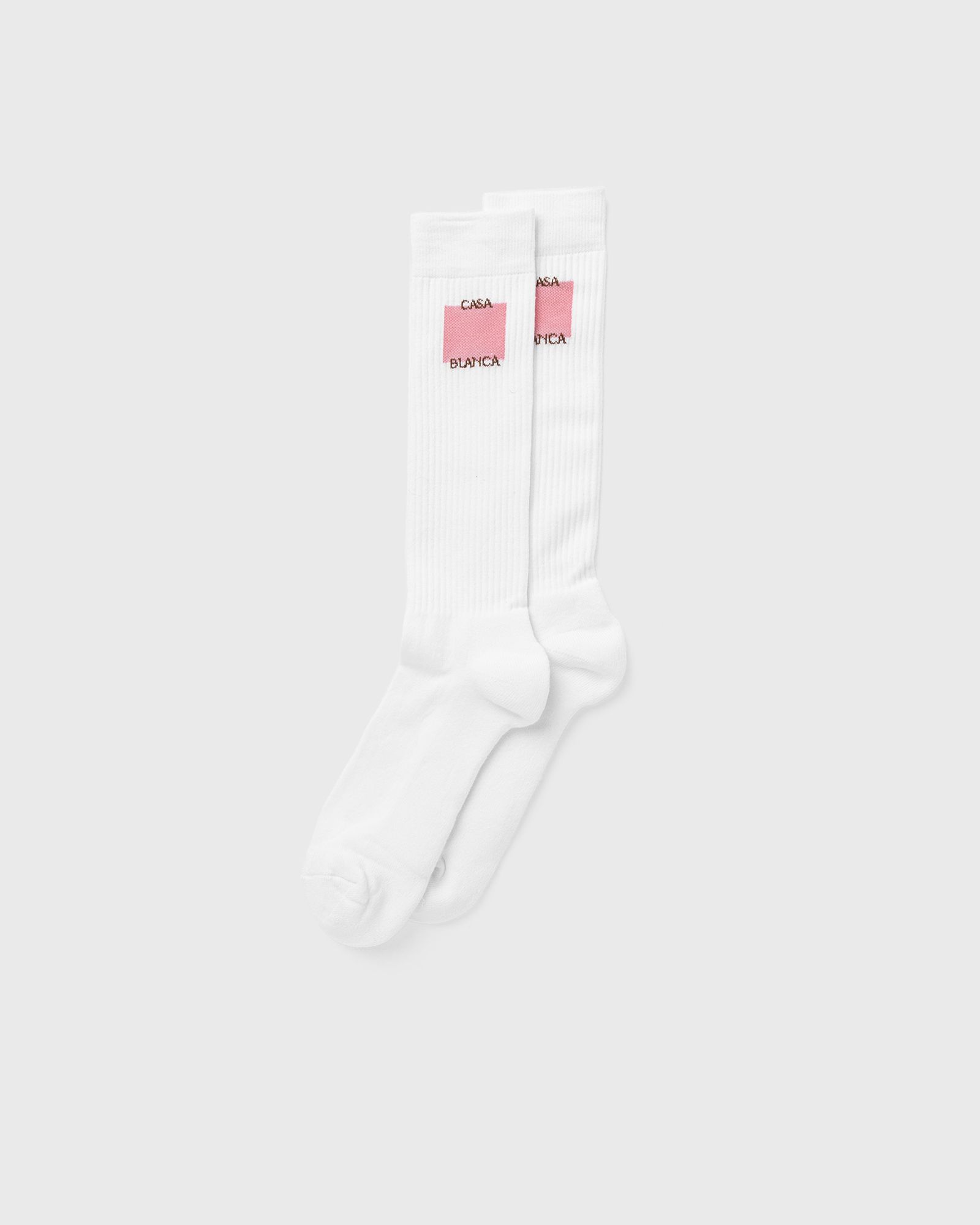 Casablanca MID CALF RIBBED SPORT SOCK men Socks white in Größe:S von Casablanca