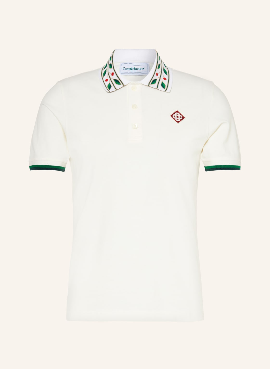 Casablanca Piqué-Poloshirt weiss von Casablanca