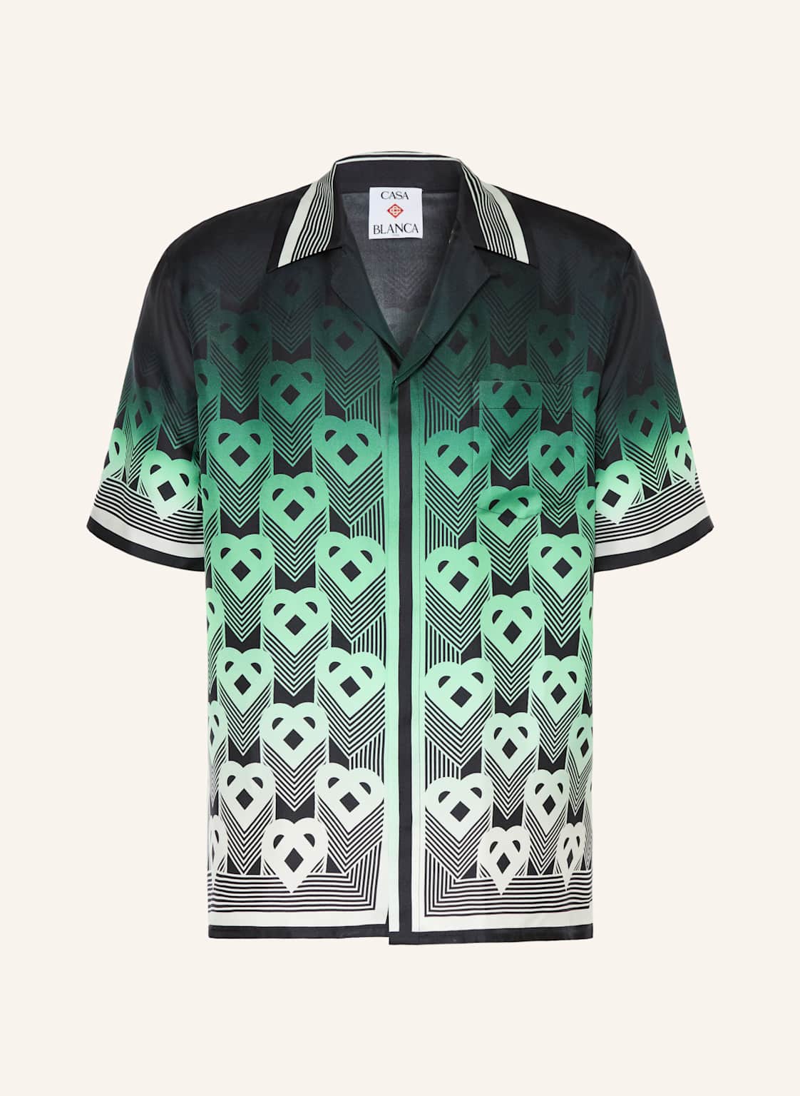 Casablanca Resorthemd Comfort Fit Aus Seide gruen von Casablanca