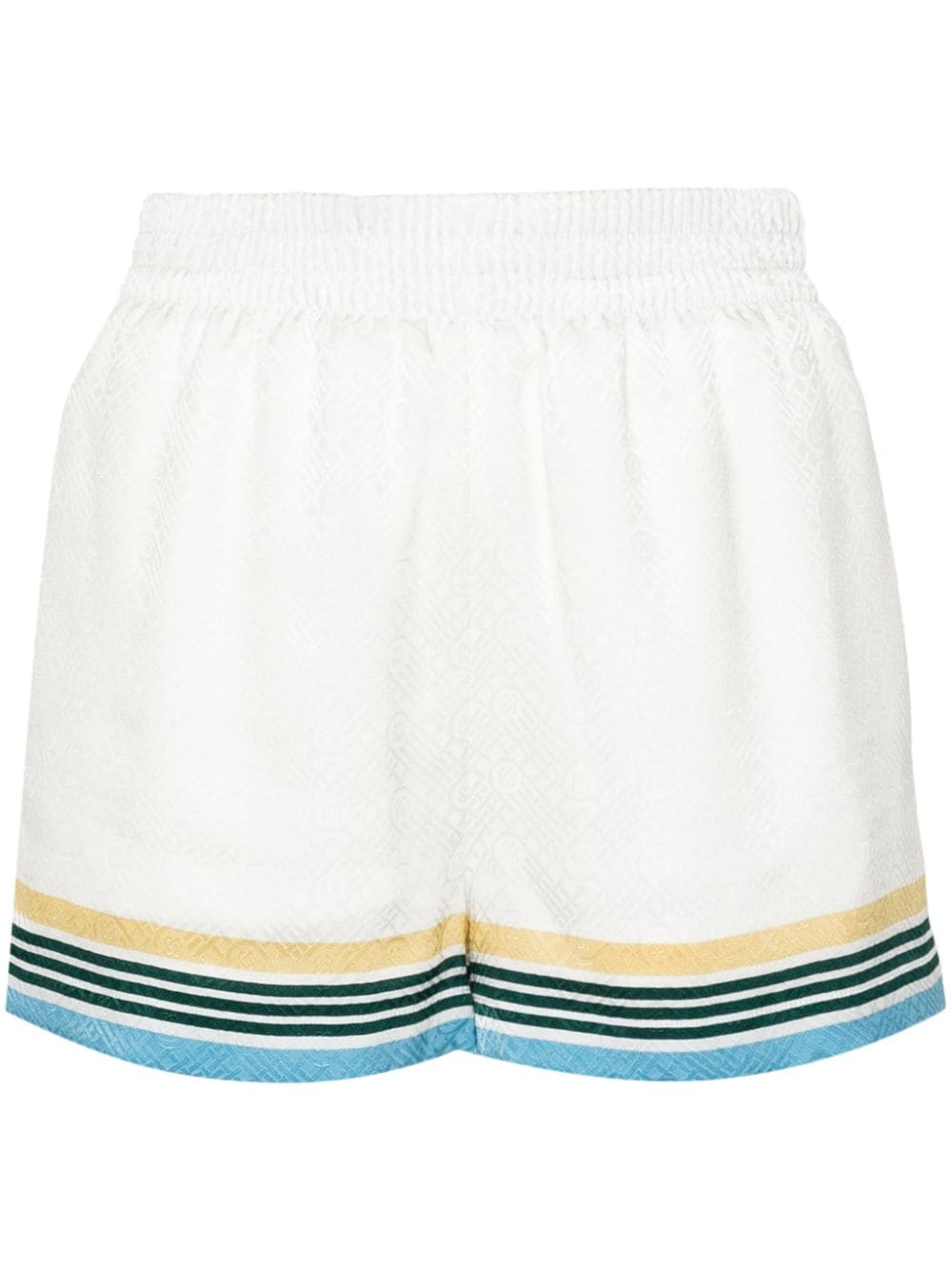 Casablanca Seidenshorts aus Monogramm-Jacquard - Weiß von Casablanca