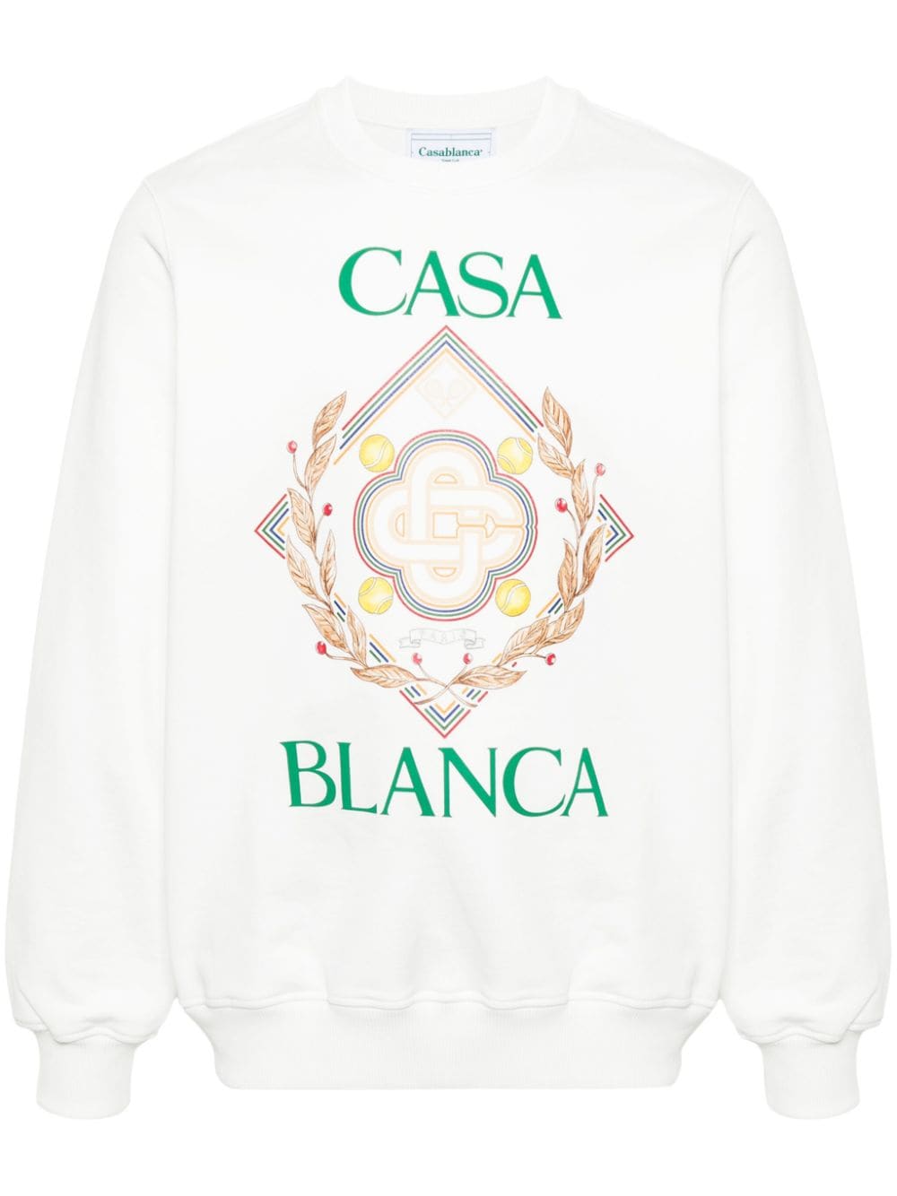 Casablanca Sweatshirt mit Logo-Print - Weiß von Casablanca