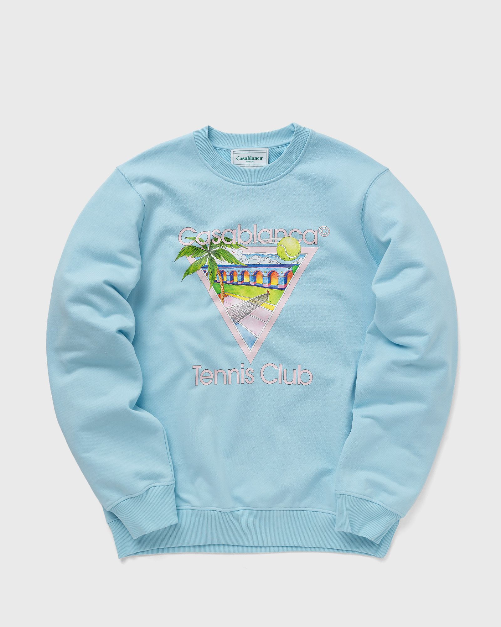 Casablanca TENNIS CLUB ICON SCREEN PRINTED SWEATSHIRT men Sweatshirts blue in Größe:3XL von Casablanca