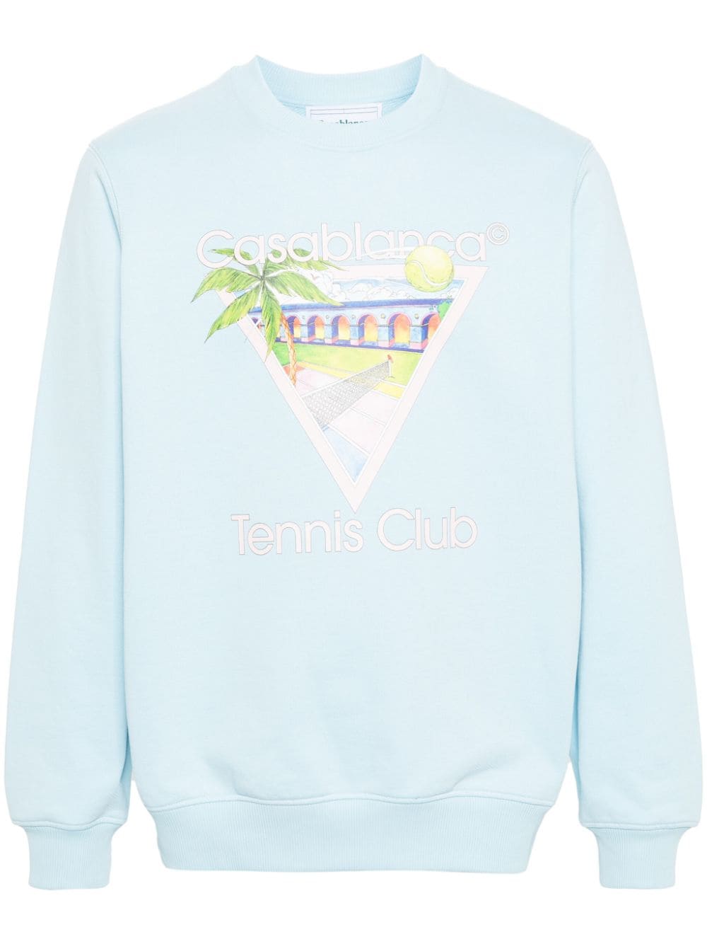 Casablanca Sweatshirt mit "Tennis Club"-Print - Blau von Casablanca