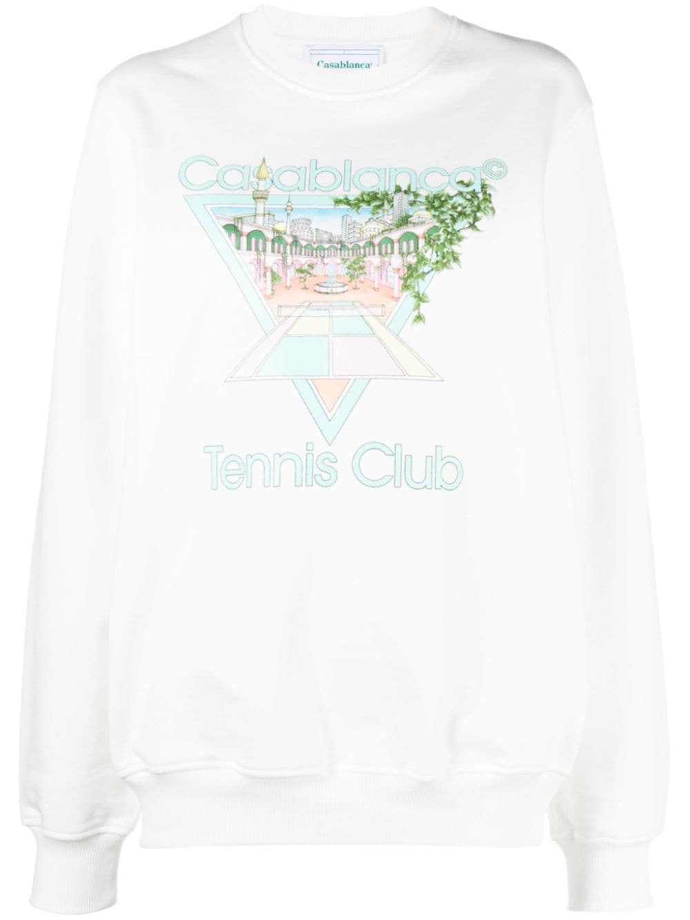 Casablanca Tennis Club Icon Sweatshirt - Weiß von Casablanca