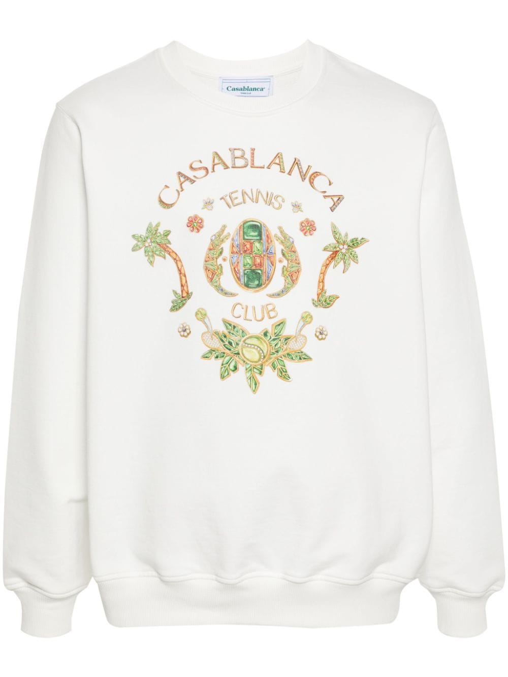 Casablanca Sweatshirt mit "Tennis Club"-Print - Weiß von Casablanca