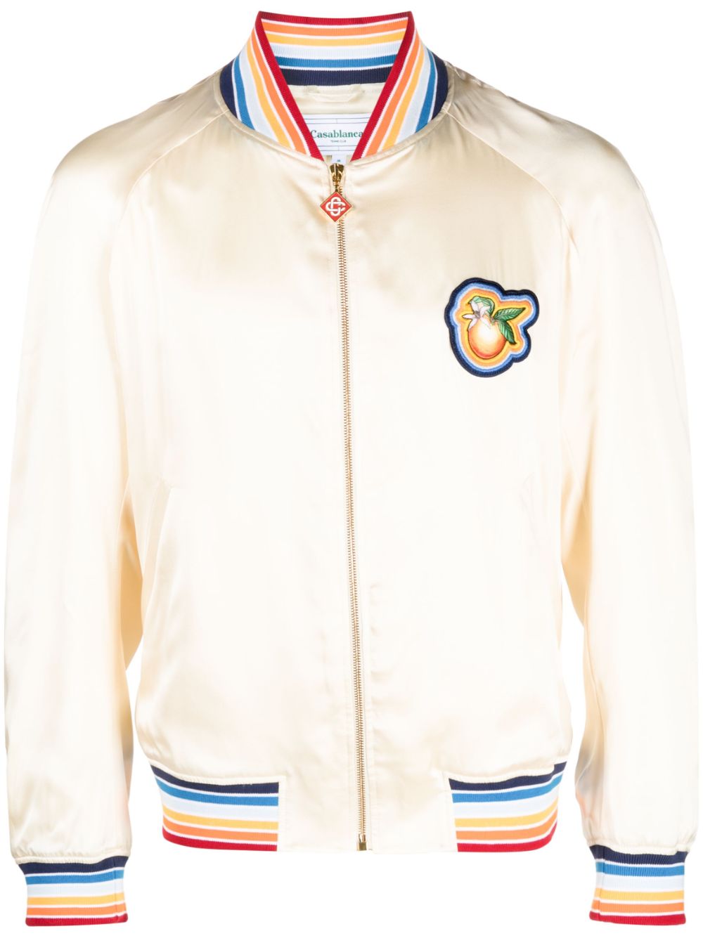 Casablanca Bomberjacke mit Logo-Patch - Nude von Casablanca