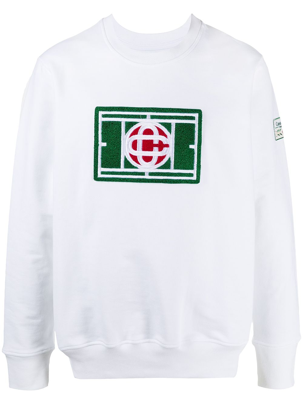 Casablanca Sweatshirt mit Logo-Patch - Weiß von Casablanca