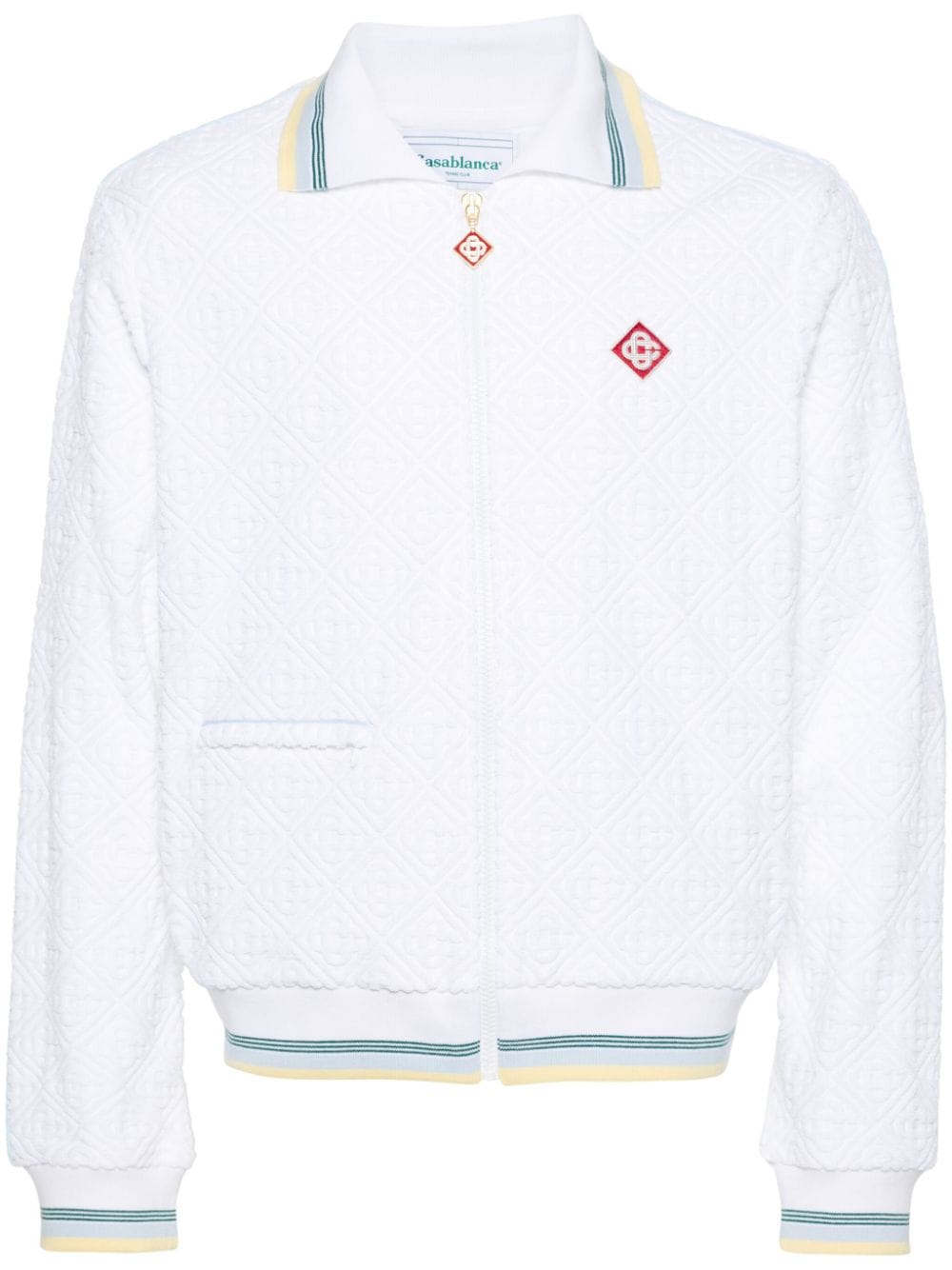 Casablanca Sportjacke aus Monogramm-Jacquard - Weiß von Casablanca