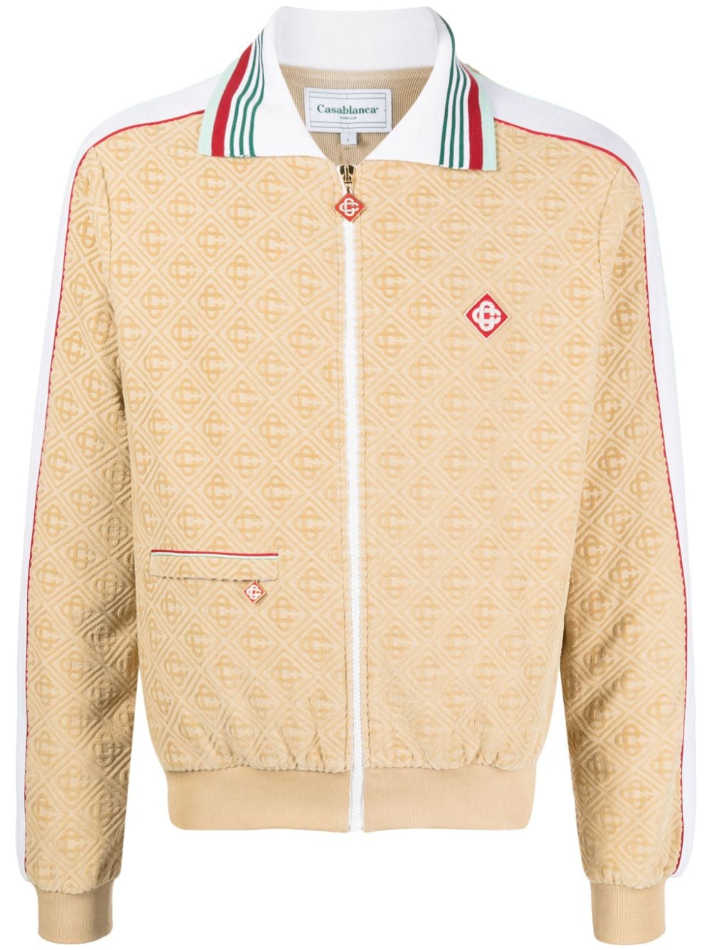 Casablanca Jacke aus Monogramm-Jacquard - Nude von Casablanca