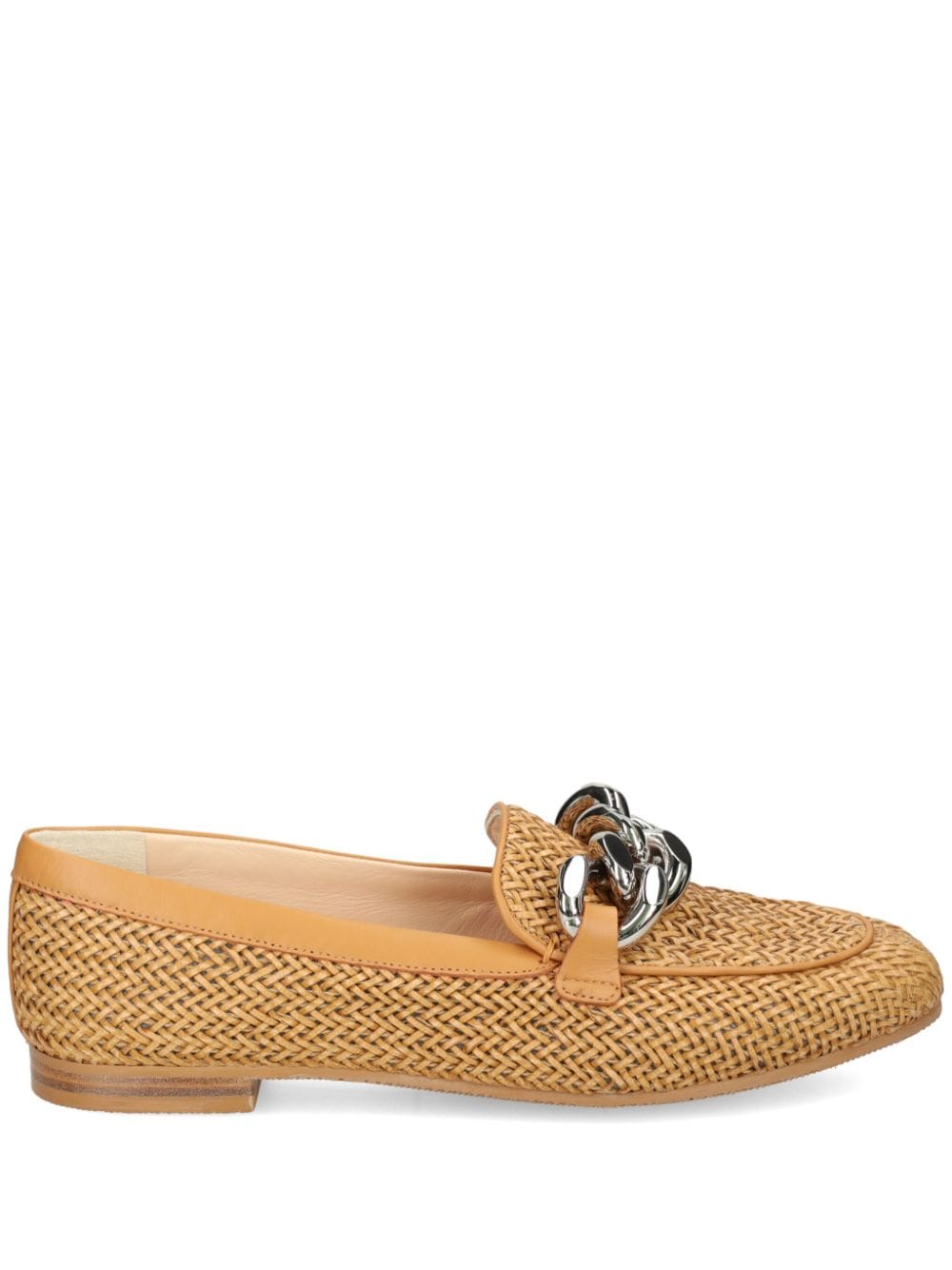 Casadei Hanoi Loafer mit Kettendetail - Nude von Casadei